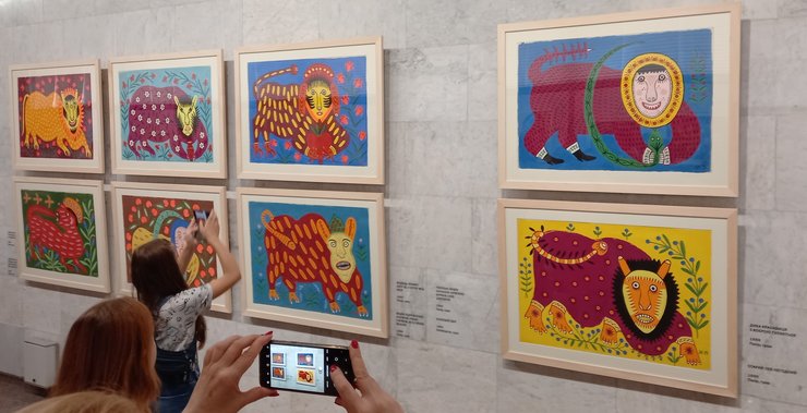 Выставка Марии Примаченко, мария примаченко, выставка в киеве, украинский дом, выставка в украинском доме