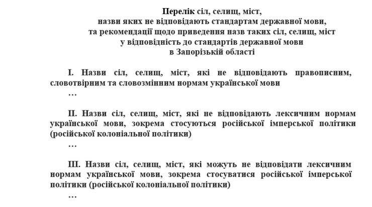 Нацкомиссия по переименованию, переименование