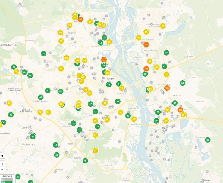 смог в Киеве