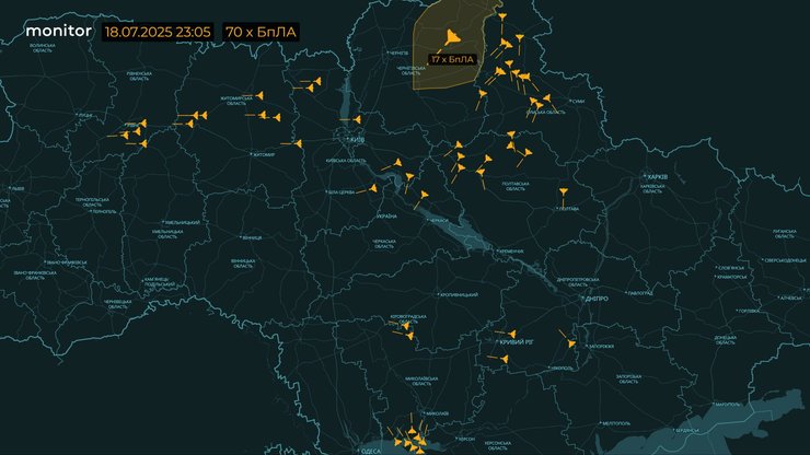 атака Шахеды карта