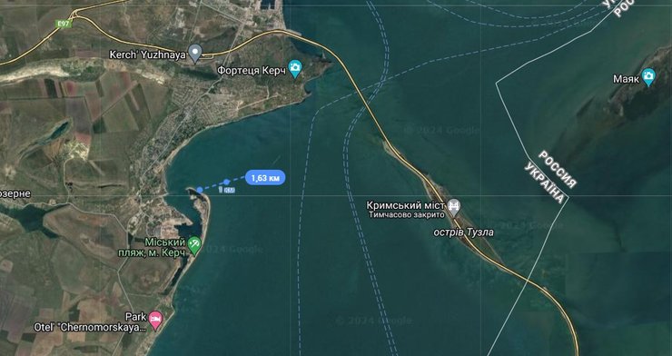 Удары по Крыму, Крымский мост, фото, 21 июня, бухта