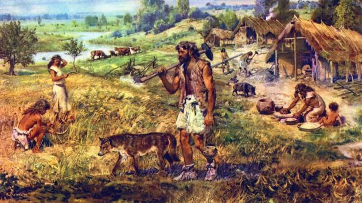 фермери, село, будинки, природа, фото