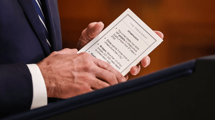 Джо Байден, Пресс-конференция, Журналисты, Шпаргалка, Фотографии