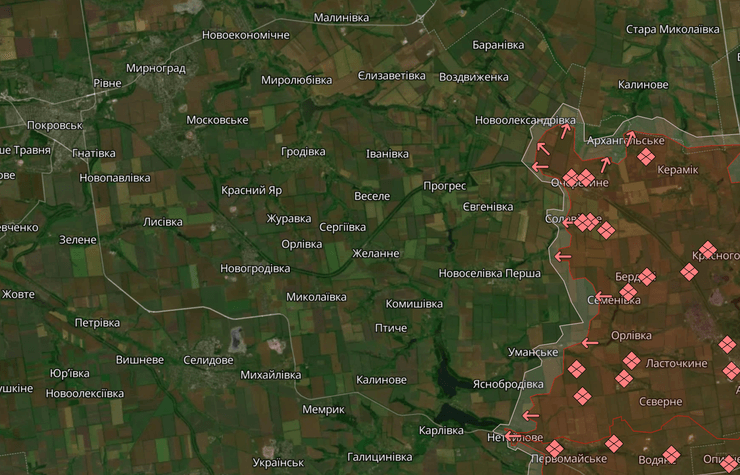 Карта бойових дій