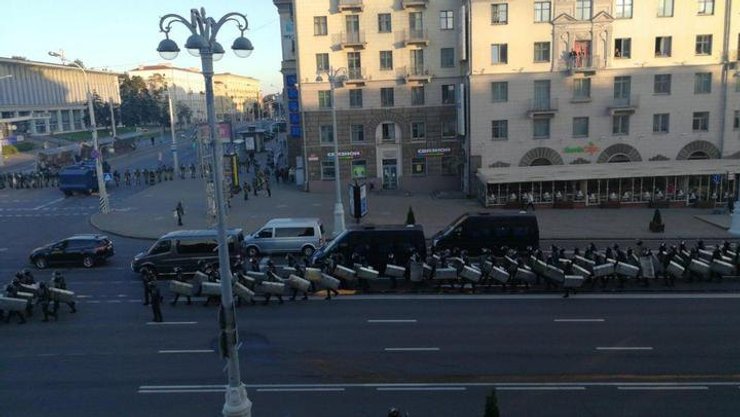 Протесты в минске