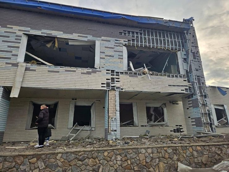 Обстрел Балабино РФ обстреляла поселок Балабино на Запорожье