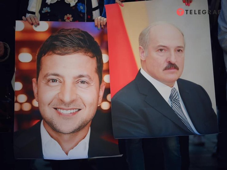 Лукашенко, зеленский, мітинг за беларусь