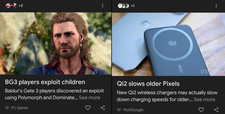 Заголовки ИИ Google в Discover