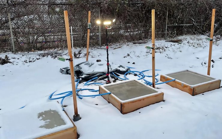 дороги снег покрытие