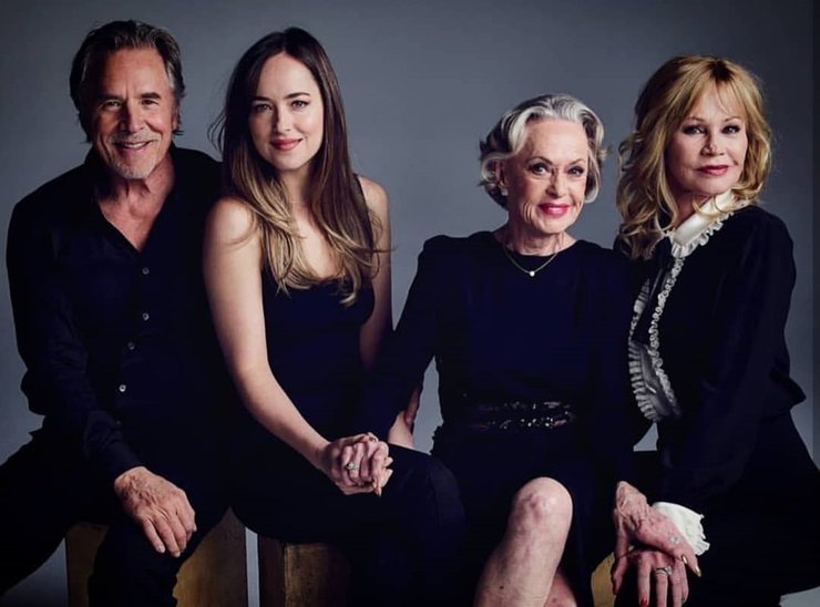 Дон Джонсон, Дакота Джонсон, Тіппі Хедрен, Мелані Гріффіт