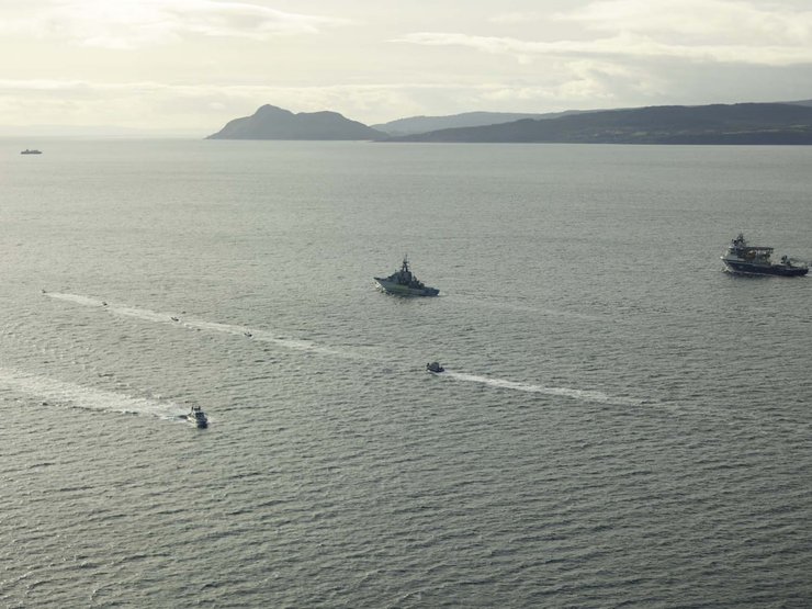 Морські дрони Rattler супроводжують кораблі