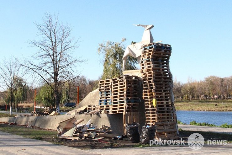 оригами олень