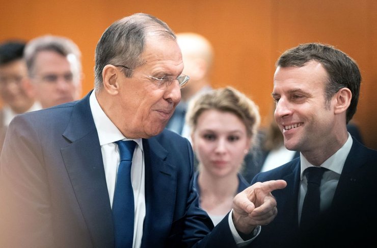 Сергій Лавров, Емманюель Макрон