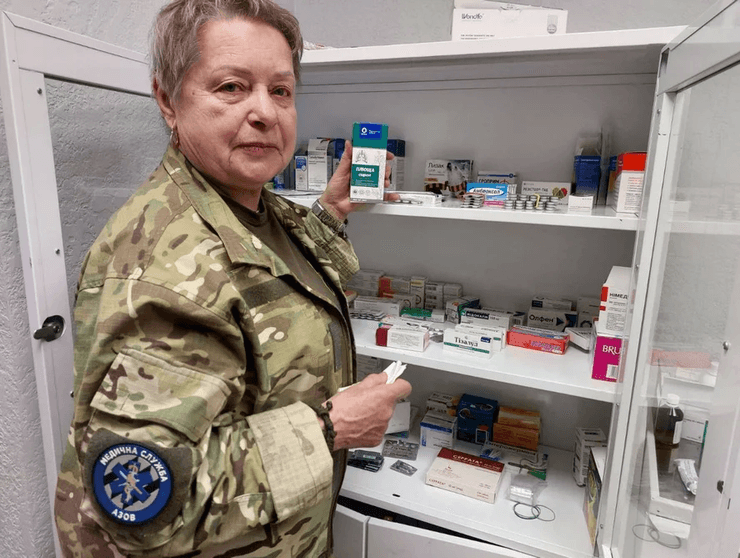 Татьяна Теплюк, 72-летняя военная, военный медик, Азов, бригада Азов