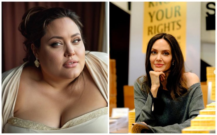 Анджелина Джоли — как ее видят нейросети с лишним весом