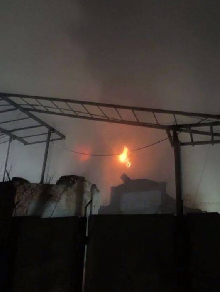 Последствия удара по заводу "Биохим" в Тамбовской области