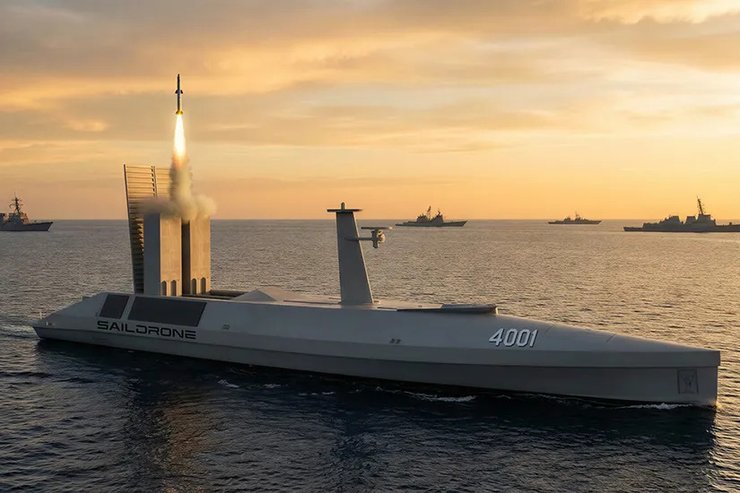 фото морского дрона Spectre Stealth Strike с Tomahawk