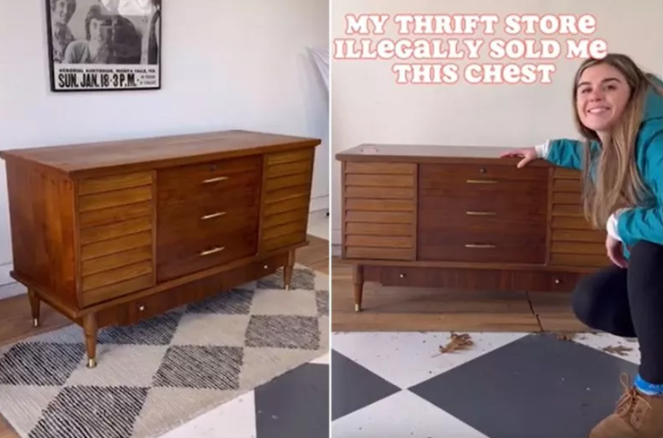 Реставрация мебели, обновление предметов, сундук, видео, тренды TikTok, США