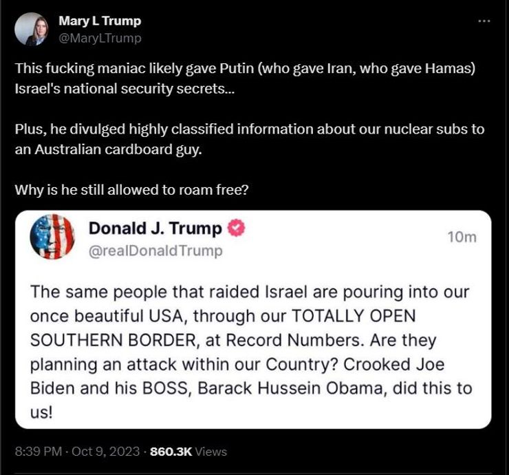 Мэри Трамп о своем дяде, фото