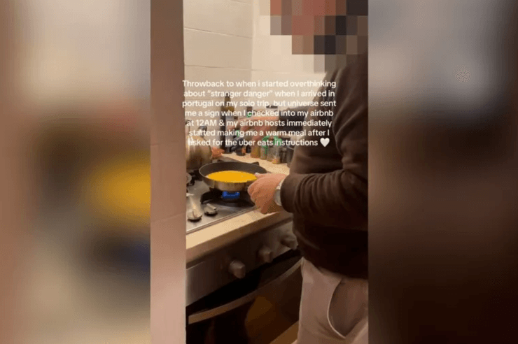 Оренда житла в Португалії, хазяїн квартири нагодував туристку смачною гарячою стравою, туризм, подорожі, гостинність