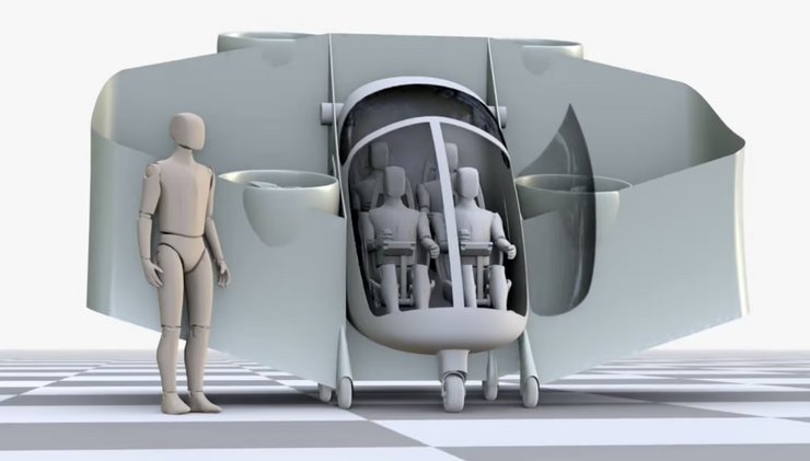 Mad Bat, электропланер, рендер