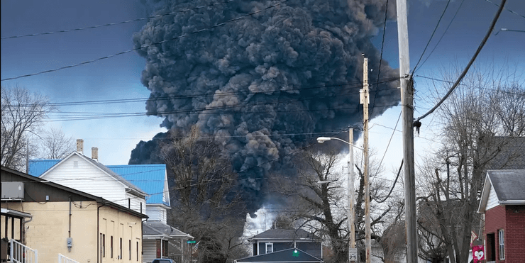 авария огайо, техногенная катастрофа огайо, поезд огайо