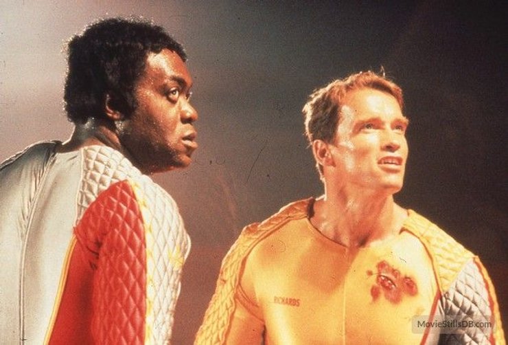 Яфет Котто, Арнольд Шварценеггер, "Бегущий человек"