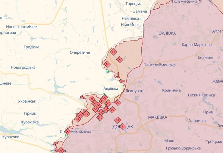 Карта боевых действий