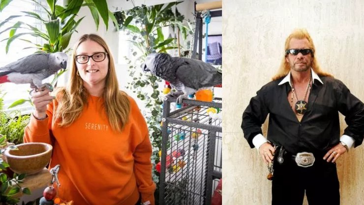 Переможниця лотереї, кімната для папуг, птахи, домашні папуги, купила телевізор для папуг, люблять дивитися серіал, Мисливець за головами