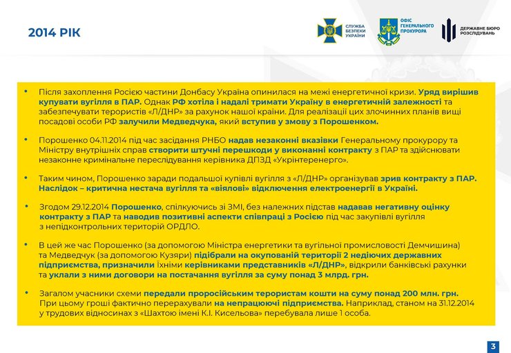 Подозрение Порошенко, сообщение о подозрении Порошенко, СБУ, уголь, Донбасс
