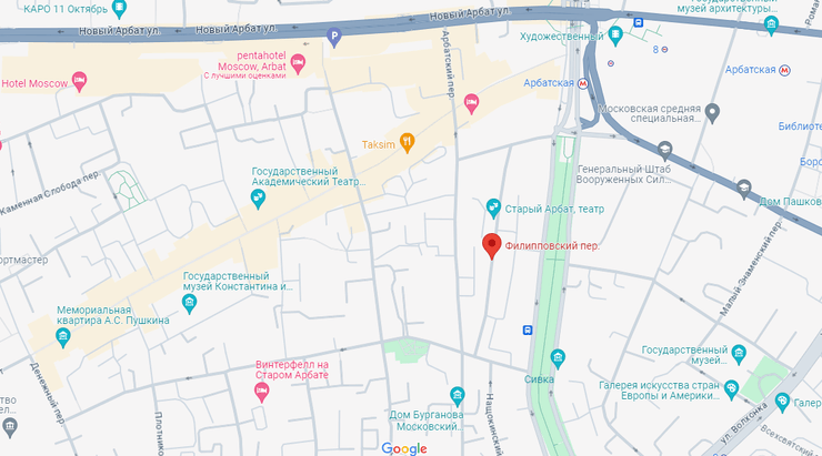 москва карта