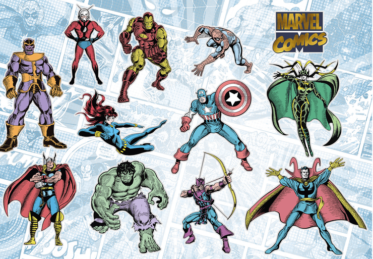 Коллекция супергероев Marvel — Халк, Человек-Паук, Капитан Америка и другие