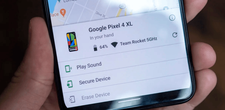 телефон украли сброс настроек