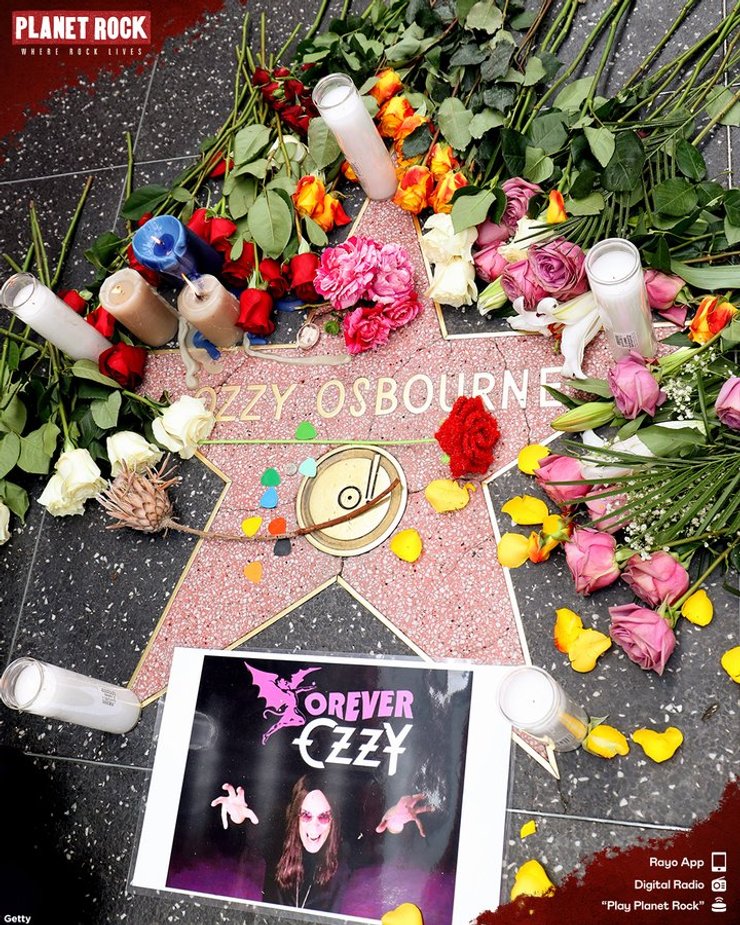 Звезда Оззи Осборна в Лос-Анджелесе на Голливудской аллее славы