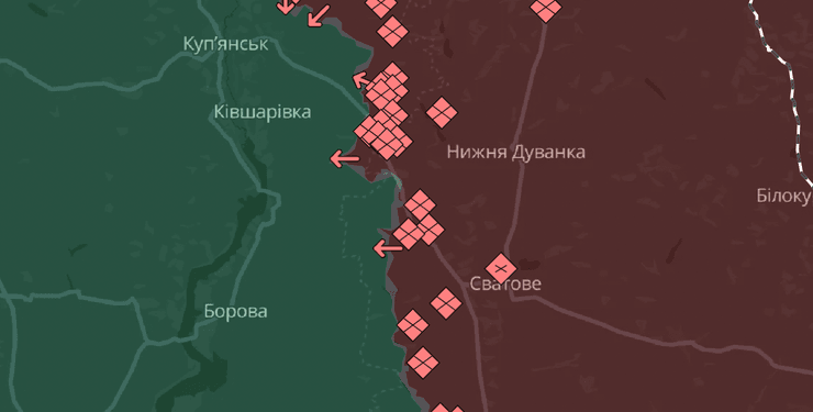 Карта боевых действий