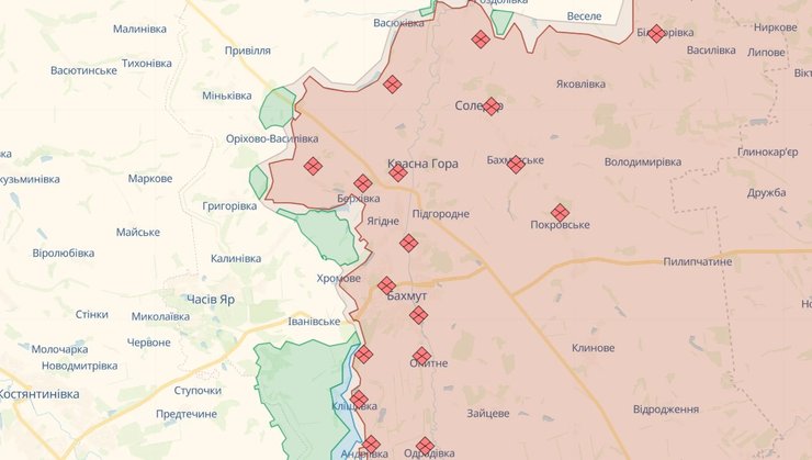 Карта боевых действий