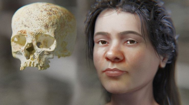 бронзовый век, Ава, реконструкция лица, череп, палеореконструкция, 3D-моделирование, реконструкция лица по черепу