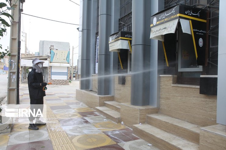 иран, эпидемия коронавируса, дезинфекция