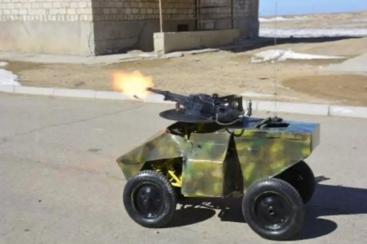 Казахстан наземный дрон беспилотник Барыс беспилотник пулемет