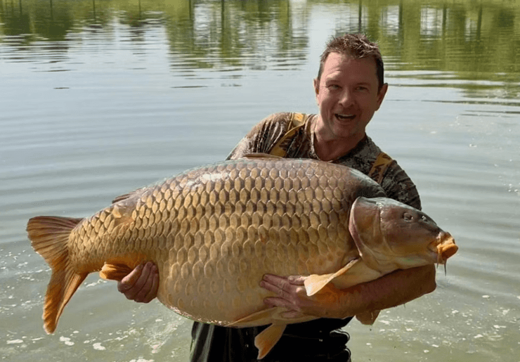 Неофіційний світовий рекорд, короп з завважки 48 кілограмів, найбільший з коли-небудь зареєстрованих, всі подробиці