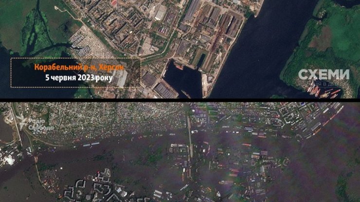 Олешки, підрив Каховської ГЕС, Херсонщина