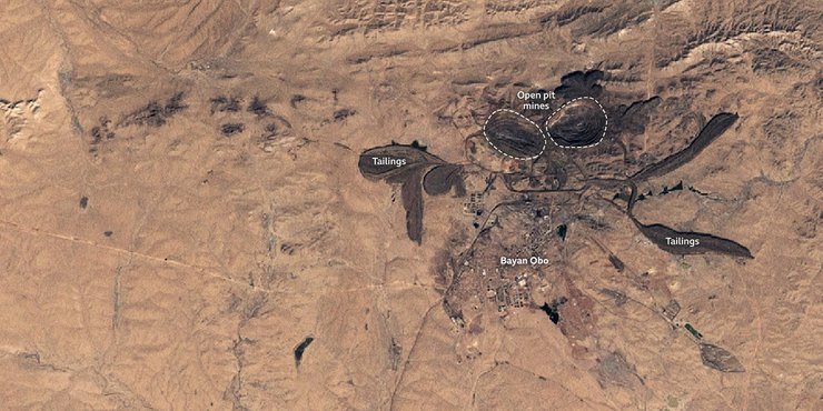 китай, видобуток рідкоземельних металів