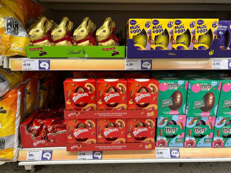 Шоколадні смаколики для дітей - основні подарунки на Великдень в Британії