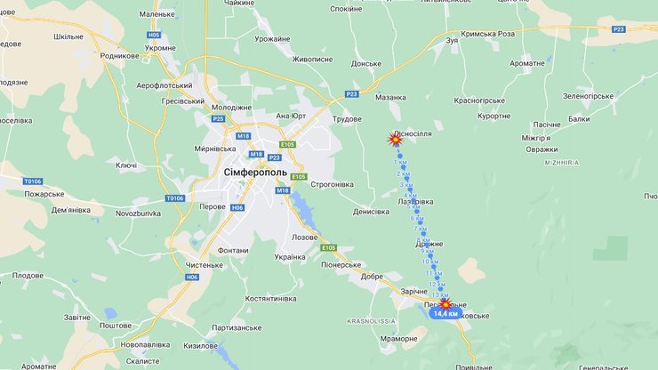 Красновка и Перевальное