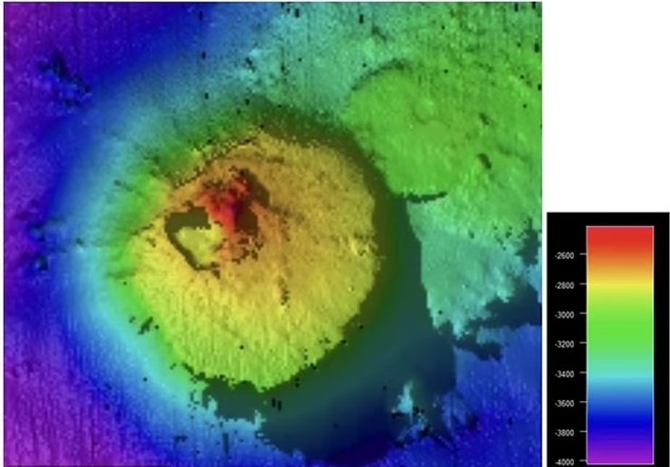 подводная гора размер