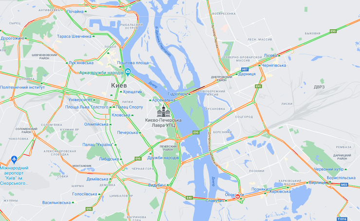 Київ, Пробки, Погода, Снігопад, Транспорт