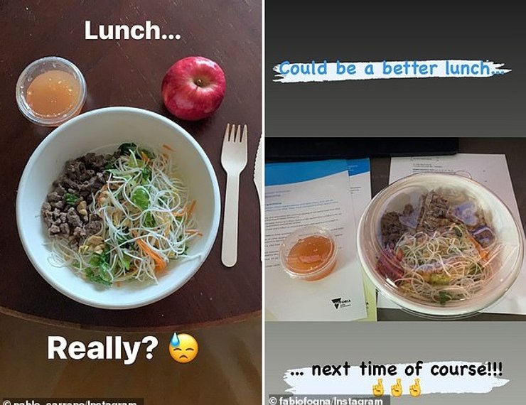 Обіди для тенісистів на карантині