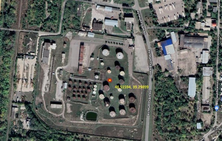 Взрыв в Луганске