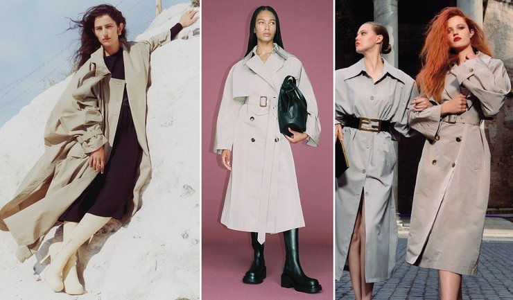 тренч, осенний гардероб, тренд осени 2021