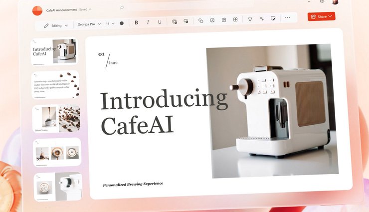 Microsoft PowerPoint, Copilot, AI, ChatGPT-4, Майкрософт Копилот